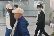 影/亞亞抵福州畫面曝光！人牆重重保護　不發一語匆匆離去