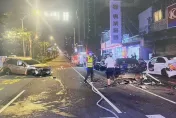 影/桃園蘆竹3車嚴重事故！「整輛撞散」釀2傷