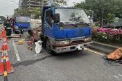南港捷運站外嚴重車禍　機車擦撞貨車騎士命危