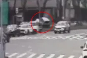 休旅車開上BMW車頂！29歲肇事者稱「精神不濟」跑了　畫面曝光