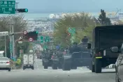 獨家/台中清泉崗空軍基地外戰車操演　陸軍：例行訓練
