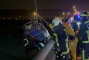 國3驚悚死亡事件！　女「車停路肩」墜橋殞命河床上