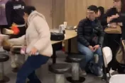 影/掃飛薯條汽水！北市失控姐麥當勞「幹大事」　顧客驚逃