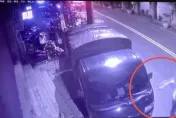 影/新北莽男與女友吵架　酒後抓狂亂砸路邊貨車