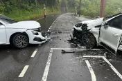 北宜公路「休旅車對撞」！車頭爆爛　雙方輕傷、無酒駕