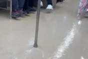 雨彈狂灌車廂！北捷淡水線「淹成滑水道」誇張畫面曝光