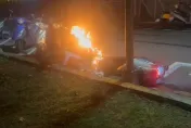 影/北市4機車詭異狂燃！竟是騎士衝撞惹禍還落跑