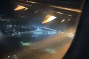 影/機輪脫落冒火…客機波多黎各硬著陸　乘客：以為要登出人世