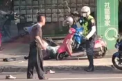 影/台中男「揮美工刀傷警」落跑　警4小時追回...搜出吸食器