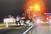 影/「遮牌重機」上國1亂飆48公里、衝撞員警遭移送　罰近20萬