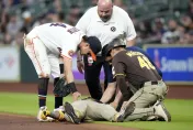 MLB/教士厄萊茲猛撞對手倒地不起　球團：意識清楚