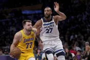 NBA/唐西奇準大三元領軍！湖人復仇灰狼　1:1扳平系列賽