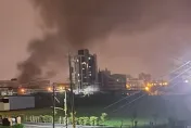 竹北工廠爆炸大火！烤漆廠狂燃黑煙狂竄　2移工燒傷