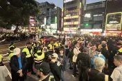朱立倫奔中正一分局群眾鼓譟　警方大聲公回應