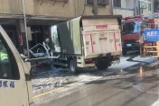 新北慘烈車禍！2貨車碰撞「1車直衝民宅」　2傷1斷腿