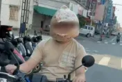大熱天！台南搞怪男戴「沙琪瑪」安全帽去買手搖　警罰500