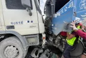 影/屏東砂石車高速對撞！打滑失控釀禍1人送醫