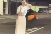 影/高雄大法師？白衣女連2天拿「泰國驅鬼法器」詭異扭動
