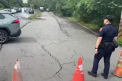 影/雨彈狂轟！汐止伯爵山莊驚見路裂傾斜　雙向封閉管制