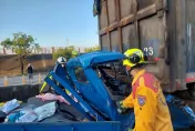 影/台中貨車駕駛「變形身亡」最新！晨運男驚恐直擊