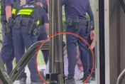 影/台鐵新豐站衝突事件！男子遭大批警力壓制月台上