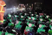 影/新北101輛「電動郵務機車」燒光！郵局：不影響送信