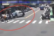 影/詐團車手落網監控手開賓士衝撞　員警負傷破窗逮人