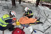 南投34歲工人疑工地跌倒　「鋼筋驚悚插眼」未脫險境