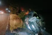 端午節遇死劫！嘉義六腳51歲男駕車自撞翻車　卡溝渠不治