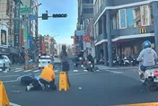 影/台南逆向衝撞！騎士遭撞「倒路中間」傷亡不明