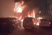 影/彰化員林機車行、停車場陷火海！狂燃宛如烈焰地獄