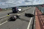 彰化大度橋機車自撞燈柱　無照騎士當場噴飛不治