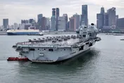 英國航空母艦「威爾斯親王號」停靠新加坡　展開罕見印太部署