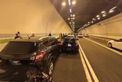 國3中寮隧道9車連環追撞　國道警：疑未保持安全距離