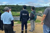 丹娜絲颱風逼近　陳其邁視察大樹光電濫墾山頭備戰