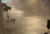 影/丹娜絲颱風狂襲！南台灣狂風暴雨　安平淹水超10公分