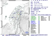 驚！花蓮秀林03:57爆規模4.9地震