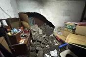 影/大雨釀災！豐原三合院「磚牆突崩塌」　屋主嚇壞了