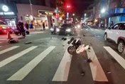影/蘆洲員警騎巡邏車趕現場　遭轎車撞飛骨折送醫