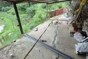 被丹娜絲掏空地基！　北埔鄉民宅地裂...居民憂心