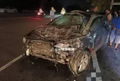 影/現世報！台南死亡車禍「駕駛噴出」10分鐘前射殺爸