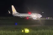 現場曝光！緬甸航空客機降落昆明折斷起落架　跑道一度關閉