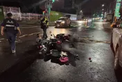 影/高雄女騎士禮讓救護車遭追撞　柏油路染「大片血跡」