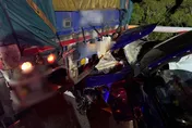 影/疑酒駕載妹上國道兜風！百萬進口車追撞聯結車　駕駛不治