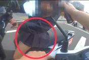影/台中辣腿妹酒駕被逮　竟是「嘔吐物」沾裙露餡