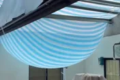 影/嘉義暴雨成災！帆布屋頂「水彈」加壓測試　驚險畫面曝光