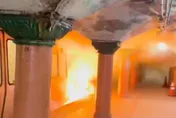 影/通勤驚魂！紐澤西地鐵車廂突起火　13人遭嗆傷送醫