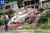 畫面曝！本世紀第5強暴雨襲廣州　山崩致民房垮塌7獲救7受困