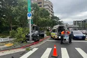 影/6旬翁南港開車遭追撞！驚慌失控撞路樹波及3車　2人送醫