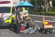 影/台中悲見「移工開車撞死翁」！車上5人全逃了